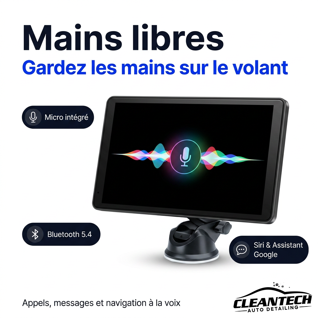 Mains libres – micro intégré, Siri et Assistant Google