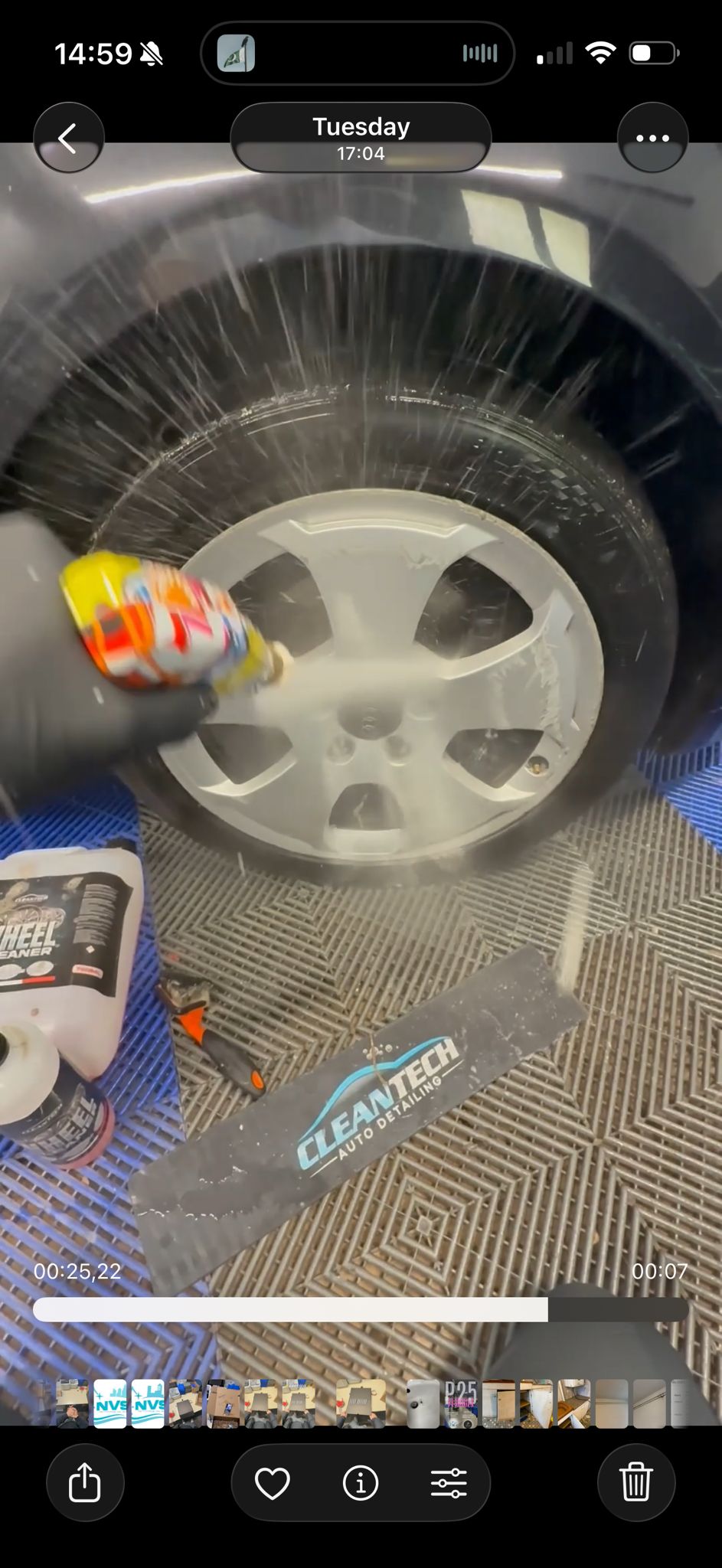 Étape 1 : Rinçage à l’eau