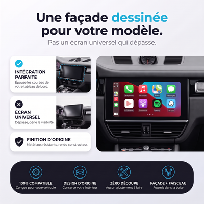 Autoradio CarPlay & Android Auto Peugeot 207 (2006-2015) – Une façade dessinée pour votre modèle