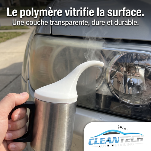 CleanTech® Kit Rénovation Phares – Polymère vapeur, résultat vitrifié