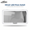 CleanTech® Miroir LED Pare-Soleil – Rechargeable, tactile, 3 modes d'éclairage