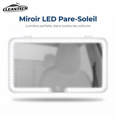 Miroir LED pare-soleil CleanTech – miroir de courtoisie rechargeable