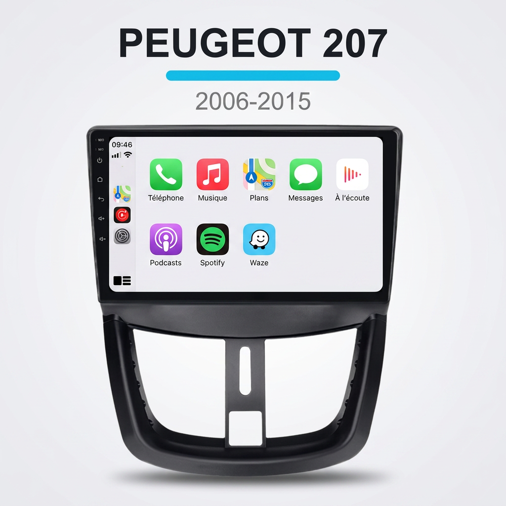 CarPlay Peugeot 207 (2006-2015)