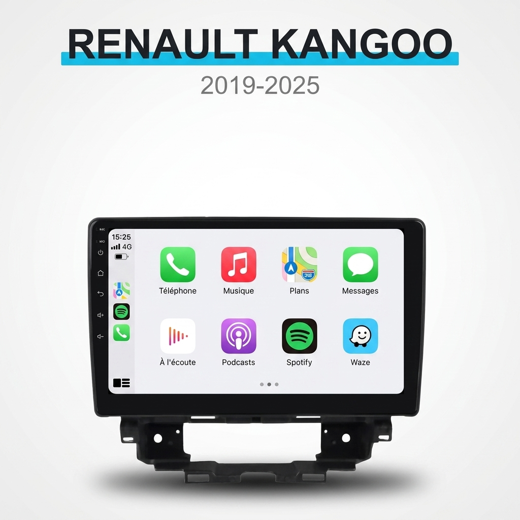 CarPlay RENAULT KANGOO [2019-2025] (sans écran d’origine)