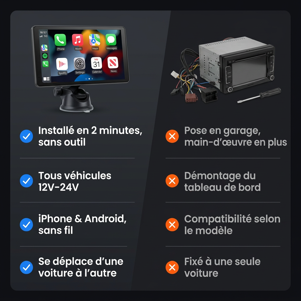 Pourquoi choisir l'écran CarPlay CleanTech® ?
